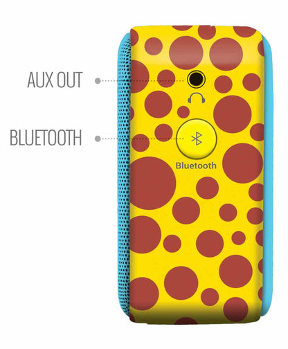 Saregama Carvaan Mini Kids Speaker Pre-Loaded with Bluetooth USB Aux In-Out - Blue Yellow