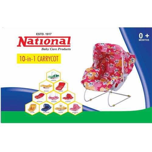 10 in 1 Baby Carry Cot (colour print may vary)