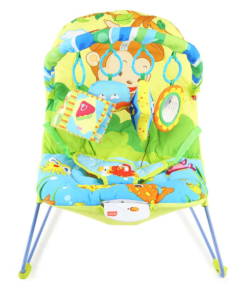 Luvlap Go Fishing Baby Bouncer with Soothing Vibration and Music - MultiColor