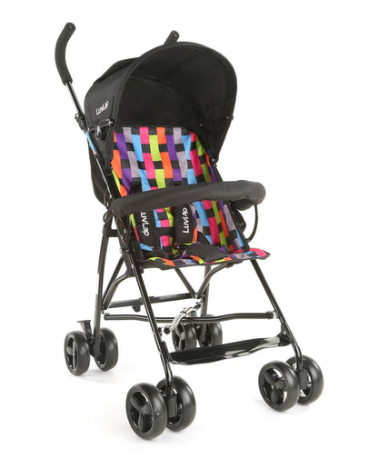 LuvLap Tutti Frutti Baby Stroller Buggy - Black