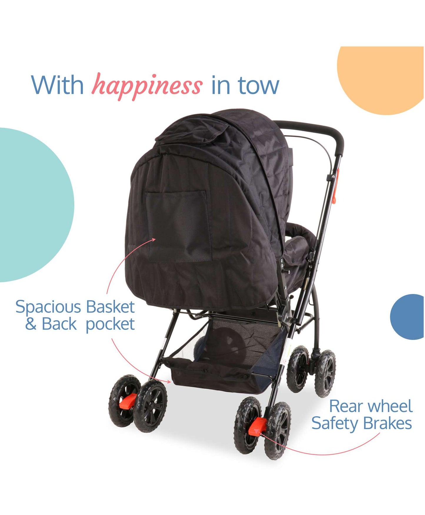 LuvLap Starshine Baby Stroller - (Black)