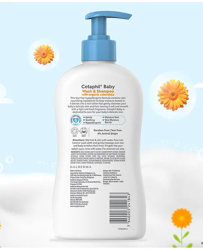 Cetaphil Baby Wash & Shampoo - 400 ml