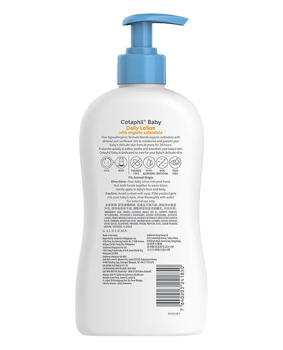 Cetaphil Baby Lotion with Organic Calendula- 400 ml