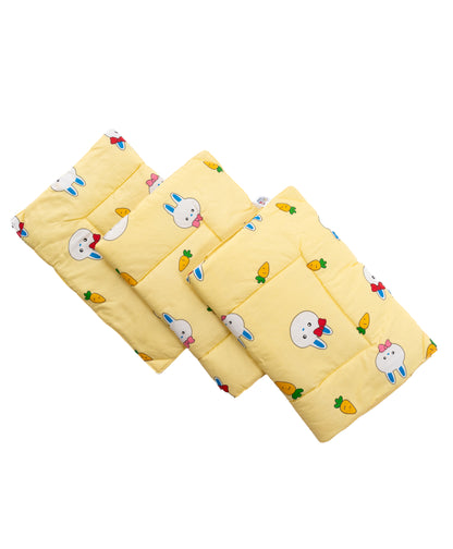 Baby Basket Multipurpose Changing Mat With Waterproof Sheet Pack of 3 +1 - Yellow