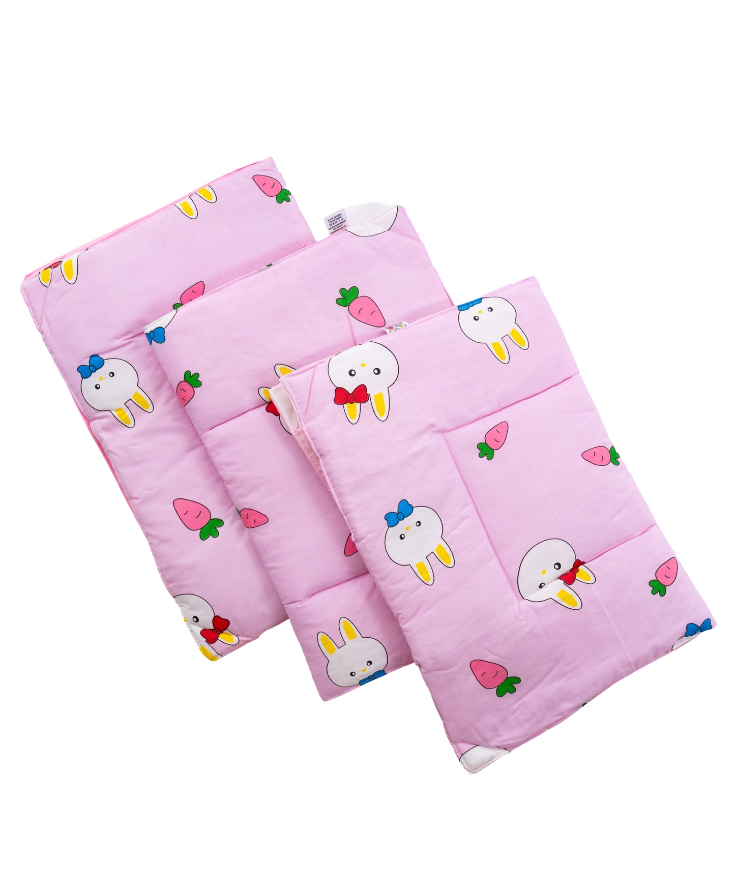 Baby Basket Multipurpose Changing Mat With Waterproof Sheet Pack of 3 +1 - Pink