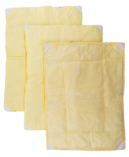 Baby Basket Multipurpose Changing Mat With Waterproof Sheet Pack of 3 +1 - Yellow