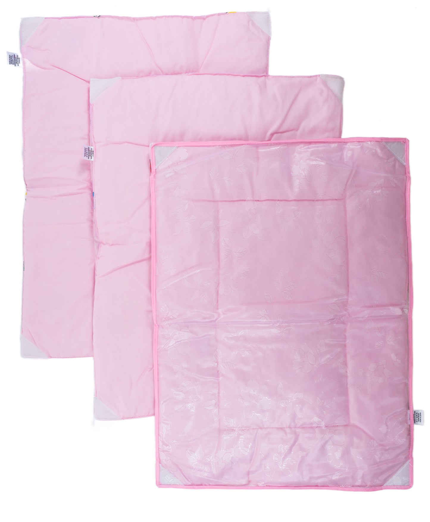 Baby Basket Multipurpose Changing Mat With Waterproof Sheet Pack of 3 +1 - Pink