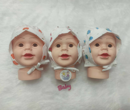 Baby Strawberry Topa (Cap) 3 pcs set