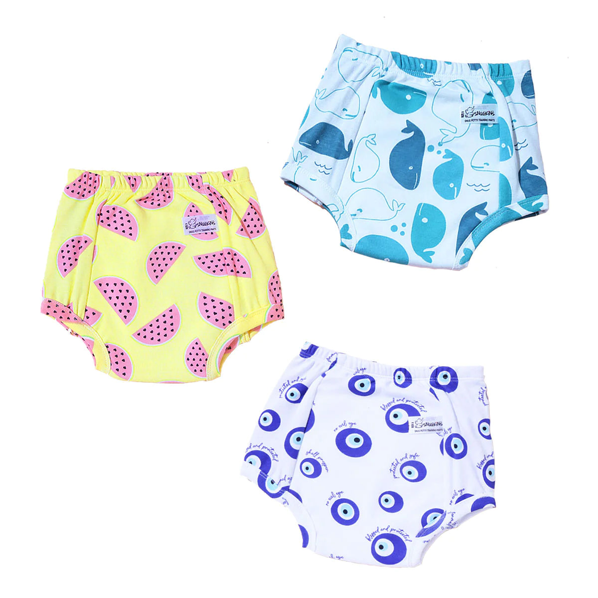 ''SNUGKINS'' Potty Training Pants - Playtime Trio Pack of 3 Size 1 (1-2 years)