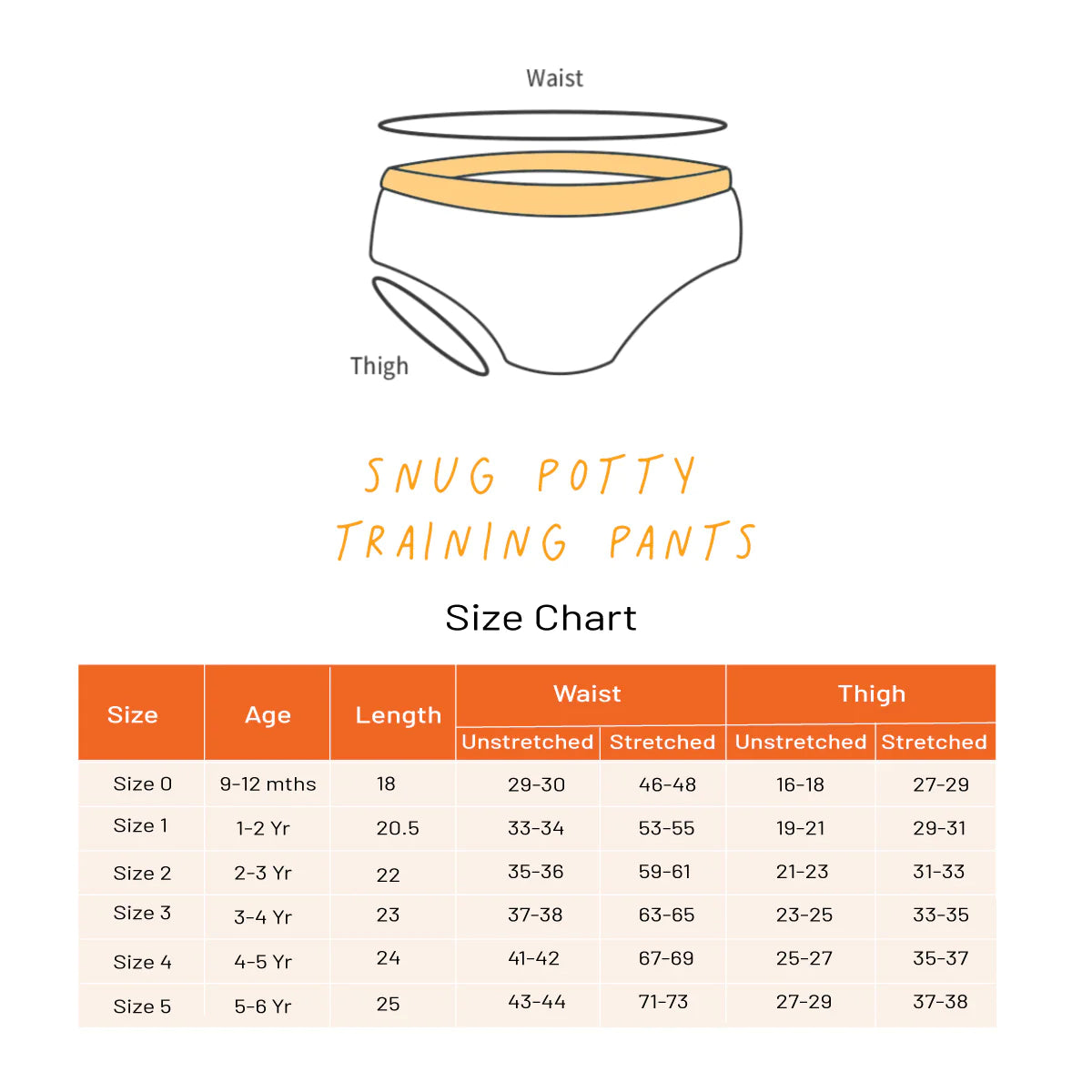 ''SNUGKINS'' Potty Training Pants - Playtime Trio Pack of 3 Size 1 (1-2 years)